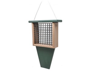 Suet Feeder with Tail Prop Hunter Driftwood